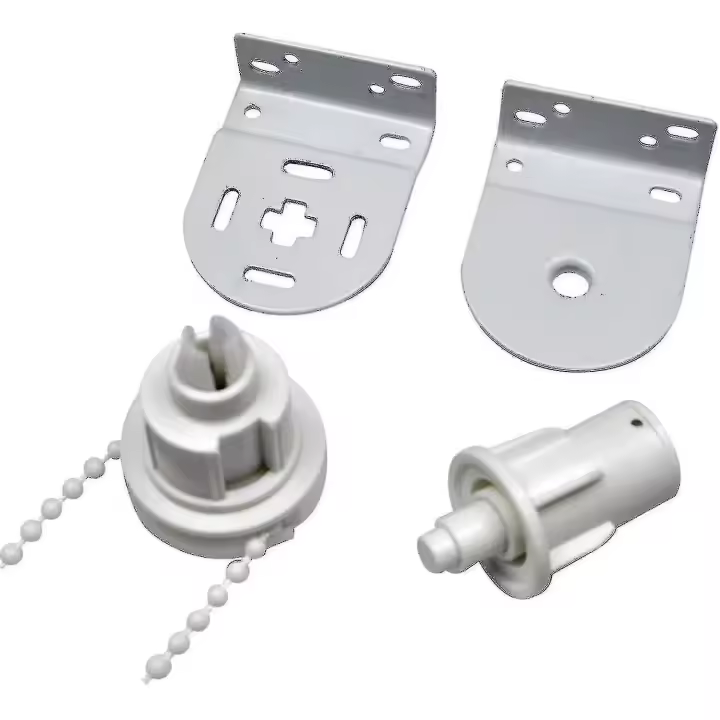 Kit de reparación de las persianas enrollables, complete with mecanismo de las persianas enrollables de 32mm, Cadena de las persianas enrollables y soporte de metal para las persianas enrolables, Carga Máxima 5kg Ternel - 1