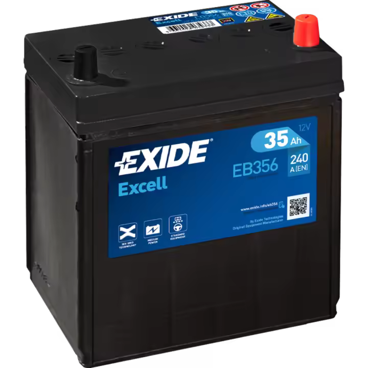 Batería de coche Exide EB356 Excell. 12V - 35Ah/240A (EN) Caja B19 - 1