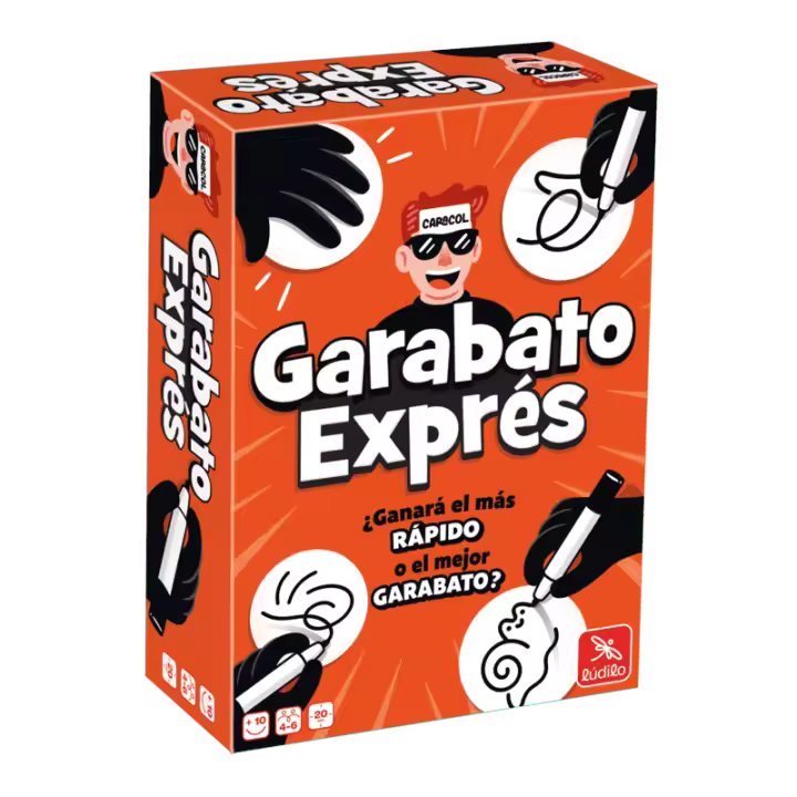 Garabato Exprés – Juego de mesa creativo y rápido para familias y fiestas - Editorial Lúdilo - 1
