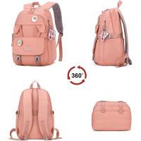 School bag for girls, backpack women waterproof (black) - details 0