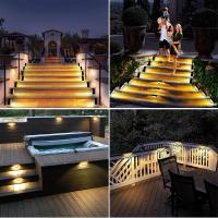 Luces Solares Para Pared 2-8PCS Luz De Escalera Impermeable Para Jardín Patio Camino Y Valla Luz LED Moderna Auto-Contenida - details 0