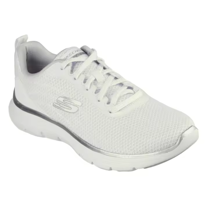 Deportivos Skechers  Flex Appeal 5.0 - Uptake De Malla Textil Para Mujer Color Blanco - 1