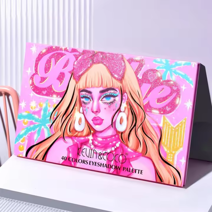 Paleta de sombras de ojos KEVIN & COCO de 40 colores con puntos divertidos - 1