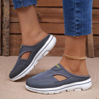 Zapatillas Casuales Para Mujer 2024 Talla Grande Transpirables Con Suela Gruesa Y Mesh Pantuflas Moda Zapatos Unisex - details 6