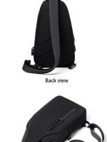 Bolso De Hombro Para Hombre Casual Impermeable Y Resistente Al Desgaste Con USB Recargable Y Compartment Interior Bolsa De Pecho - details 30