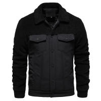 Chaqueta de retales para hombre, chaqueta informal de lana de cordero de alta calidad, talla europea, otoño e invierno, 2024 - details 10