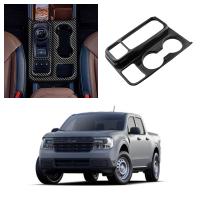 Pegatinas LHD Para Ford Maverick 2022 2023 2024 Cubierta De Panel De Cambio De Marchas Adorno De Marco De Fibra De Carbono Accesorios De Decoración Para Interior Del Coche - details 0