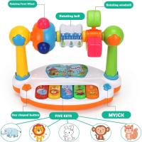 Teclado De Piano Musical Para Bebés Juguete Educativo De Música Con Luz Y Sonido Rotatorio Para Niños Juguetes Musicales Para Bebés De 1 a 6 Años - details 0