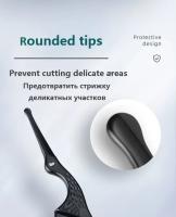 Tijeras De Aparato De Peluquería De Acero Inoxidable Con Cabeza Redonda Para Seguridad Manual Aparato De Peluquería De Acero Inoxidable - details 4