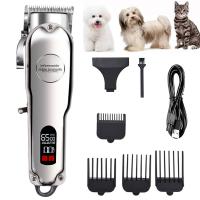 Cortadora de pelo profesional para perros y Gatos, recargable de Metal, máquina de Corte para Perros, Corte de pelo de Moso Ruido - details 0