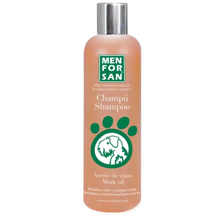 Menforsan Champú con Aceite de visón para Perros, 1litro - 1