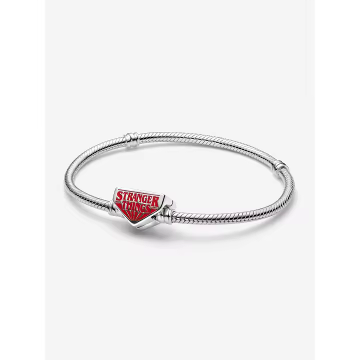 Pandora - Stranger Things - Pulsera de Cadena de serpiente con Cierra-Plata de Ley - 1