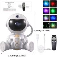 Proyector De Estrellas Galácticas LED Astronauta Rocket Luz De Noche Para Decoración De Habitación Regalo Para - details 4