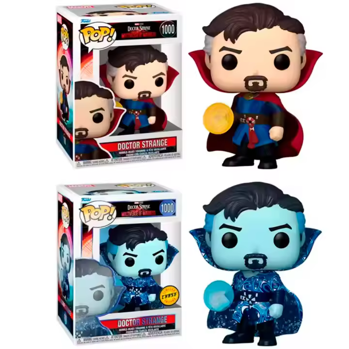 Funko Pack 2 Funkos Regular y Chase Doctor Dr Strange Marvel Multiverso Locura   Pop Vinyl Multiverse MAdness Steven Extraño figura - 1