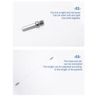 Juego De Limpieza De Campana Flexible 150mm Con Cepillo Y Varilla De Limpieza De Soot Herramientas Para Limpieza De Tubo Secador De Campana Material De Nylon - details 11