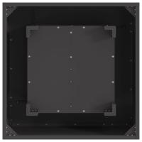 vidaXL Fogón Cuadrado Negro 60x60x30 cm Acero - details 5