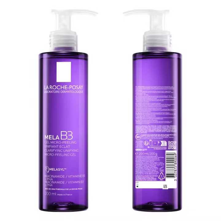 La Roche Posay Mela B3 Gel Limpiador Antimanchas Peeling Exfoliante Suave Pieles Sensibles - 200 Ml - 1