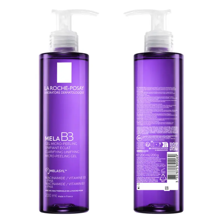 La Roche Posay Mela B3 Gel Limpiador Antimanchas Peeling Exfoliante Suave Pieles Sensibles - 200 Ml - 1