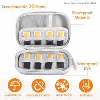 Estuche Portátil Para Cañas Muspor Para Clarinete Y Saxofón Capacidad De Almacenamiento Para 20Pcs Impermeable Y Con Holder De Transporte - details 18