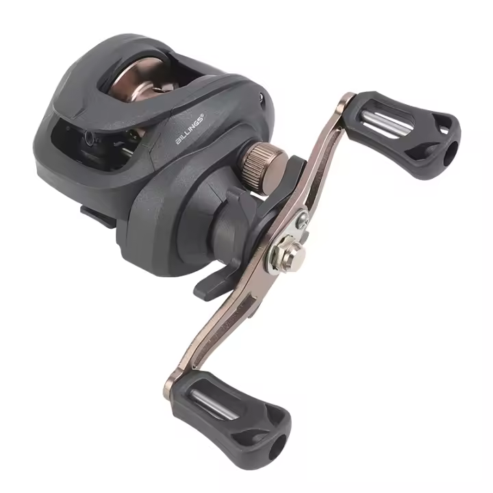 Carrete De Pesca Baitcasting BILLINGS EX Series 6.3:1 Ratio De Engrosamiento 18LB Max Drag Para Agua Dulce Y Salada - 1