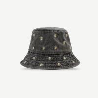 Gorro De Buho De Lino Para Mujer Con Bordado De Margarita Protección Solar Estilo Casual Hip Hop Sombrero De Verano Vintage - details 2