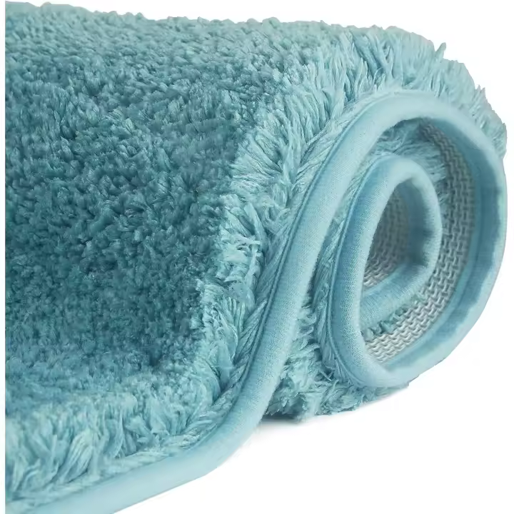 Alfombra de baño antideslizante de microfibra, Alfombra de piso lavable a máquina con microfibra suave absorbente de agua para bañera, ducha y baño - 1