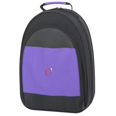 estuche clarinete forma mochila med:37x26,5x20x9 cm. ref.8415fsh (negro y morado) - 1