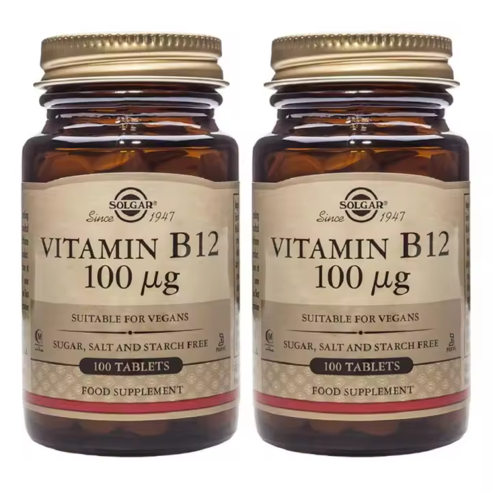 Solgar Vitamina B12 100mcg 100 Comp - Energía y Vitalidad - 1