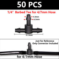 50pcs Conectores De Barba Para Riego Jardín Maceteros 4/7mm Accesorios De Jardín Para Florería Y Paisajismo PP Dinámico - details 9