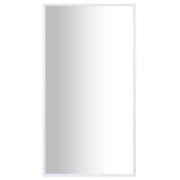 vidaXL Espejo 100x60 cm en color Blanco/Dorado | decorativo de pared para baño dormitorio recibidor moderno - details 0