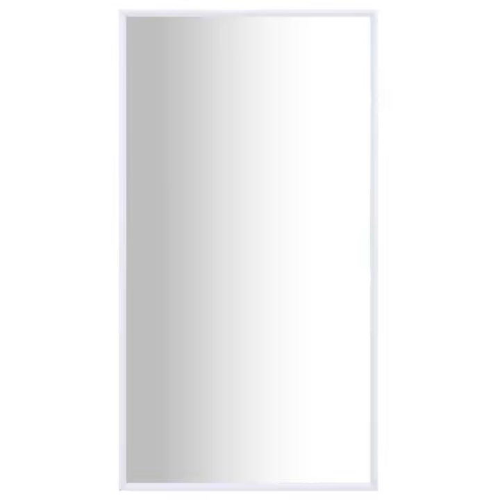 vidaXL Espejo 100x60 cm en color Blanco/Dorado | decorativo de pared para baño dormitorio recibidor moderno - 1