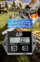 Medidor De Horas Digital Tachímetro Para Motoscúter Jardinera Cadena Reemplazo De Batería ZSB-02 Material ABS - details 0
