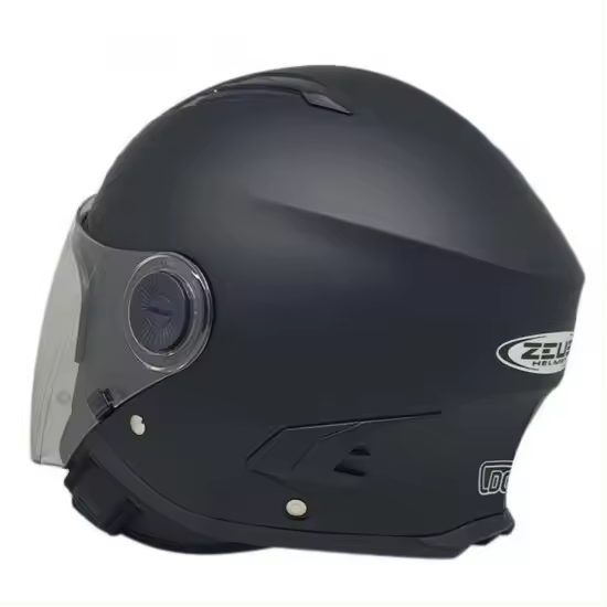 Casco Jet Unik ZEUS ZS-617 Negro Mate con Pantalla Intercambiable - 1