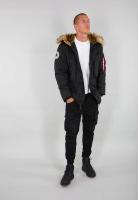 Chaqueta Polar Alpha Industries Hombre Chaqueta de invierno Parkas, Negro (Talla M) - details 6