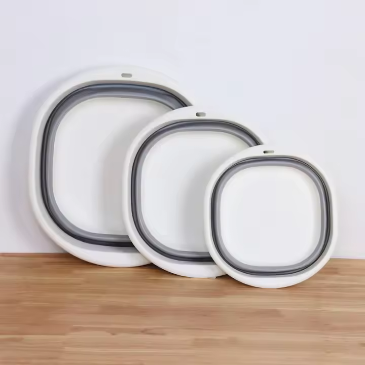 Washbasin Plegable Portátil De Plástico Para Viajes Y Uso Doméstico Basina De Ropa Ecológica Pequeña Para Almacenamiento - 1