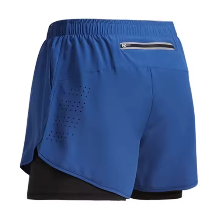 Pantalones cortos de Corver para hombre Secado rápido Entrenamiento de fitness Ventilado Doble Capa - 1