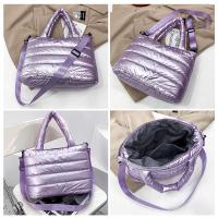 Bolso De Hombro De Nylon Puffer Para Mujer Invierno Bolso De Mano Chic Cuadrado Suave Cierre De Cremallera Estilo Versátil - details 25