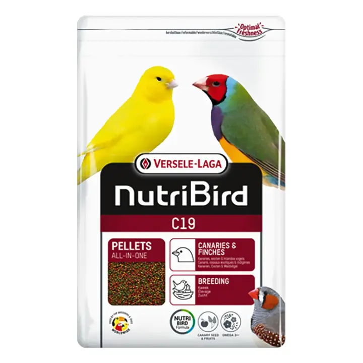 Nutribird c19 Pienso para Canarios Versele laga Comida de Pájaros - 1