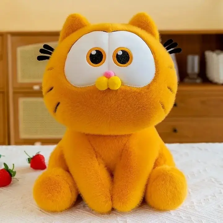Muñeco De Peluche Kawaii Garfield 25Cm Dibujos Animados Anime Regalo Para Niños Y Niñas Decoración Creativa Para Sofa - 1