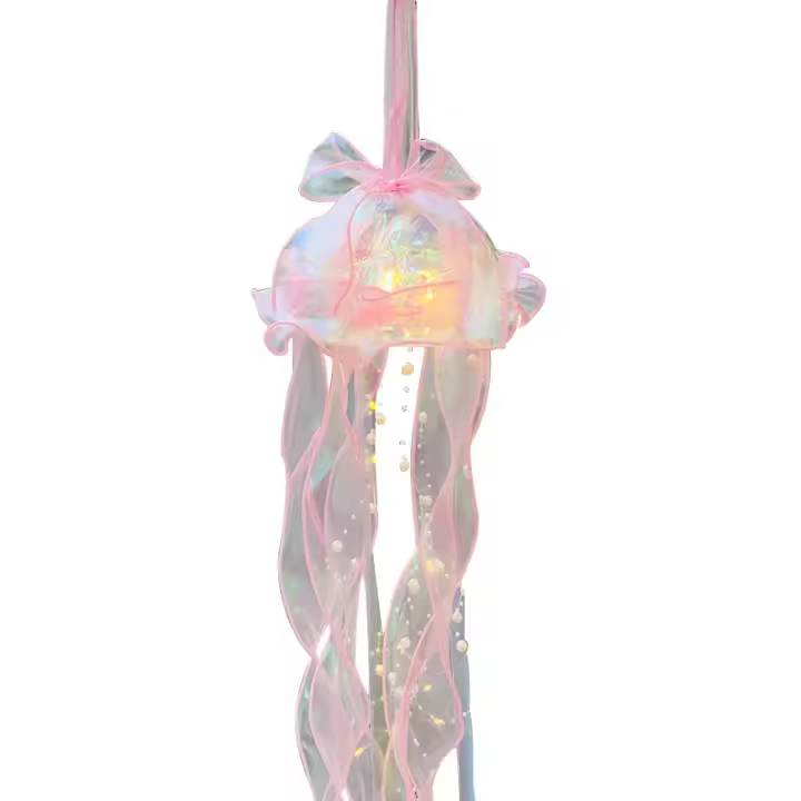 Lámpara De Jalea Multicolor Para Fiesta De Cumpleaños De Mermaid LED Decorativa Para Bodas Y Navidad Luz Nocturna De Forma De Hongo Incluye Baterías - 1