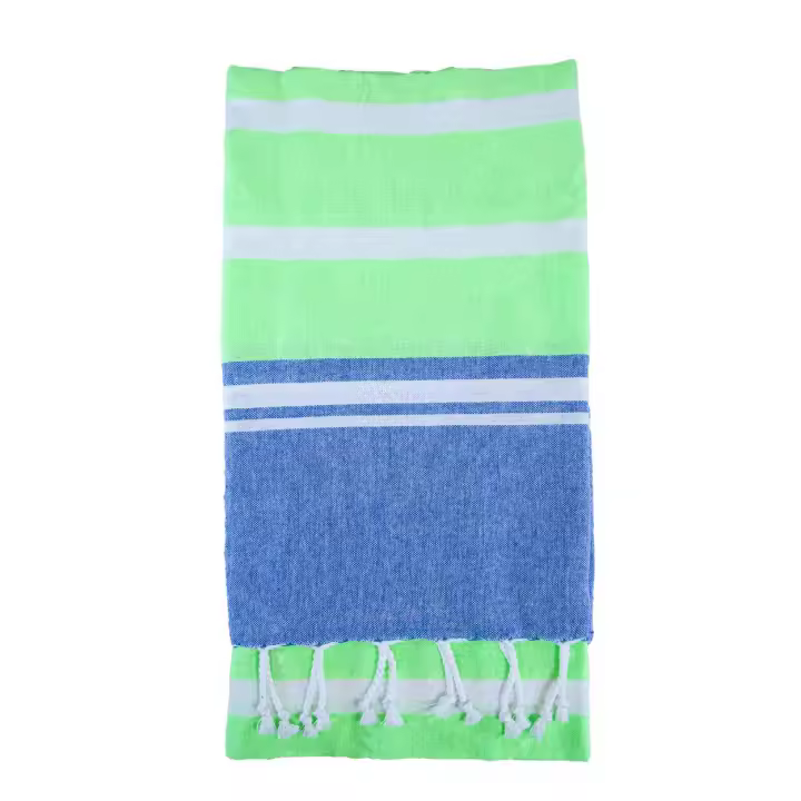 SUN & SURF Fouta de Playa Individual 100% Algodón 90x170 cm - Toalla Ligera y Versátil Tipo Pareo - 1