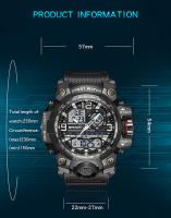 Reloj Deportivo De Lujo SANDA G-Style Militar LED Digital Para Hombre Resistente Al Agua Cuarzo Reloj De Pulsera Con Pantalla Analógica Y Digital - details 7