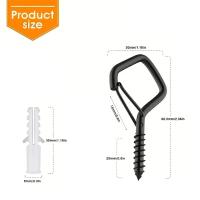 10-Pcs Anillas De Seguridad Cuadradas Con Cierres Para Bonsái Herramientas De Jardinería Y Artesanía De Metal Material De Hierro - details 6