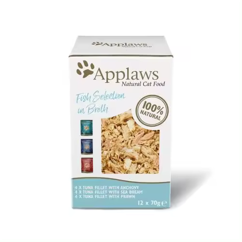 APPLAWS CAT SOBRE CALDO PESCADO MULTIPACK 12X70GR - 1