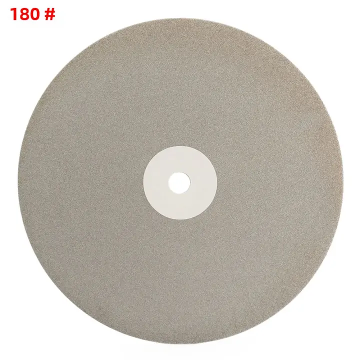 Disco De Lapeado Diamantado De 8 Pulgadas/200mm Grit 60-3000 Con Agujero De 1/2" Para Lapidario/Jewelry/Rock Abrazadera Abrasiva Para Joyería/Gemstone - 1