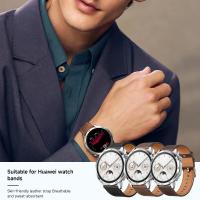 Correa De Cuero Suave Para Huawei Watch GT 5 46mm WATCH 5 pro GT 3 GT2 pro 46mm Buds Band Reemplazo De Pulsera Compatible Con Hombres Y Mujeres - details 6