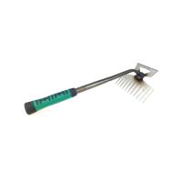 Shovel Rastrillo De Jardín 2-en-1 Con 5/6/11 Dientes Herramienta Manual Para Rañadura Y Jardinería Desbrozadora De Tierra - details 3