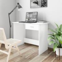 vidaXL Escritorio de aglomerado color 100x50x76 cm en color Roble Sonoma/Roble ahumado/Negro y más | estructura resistente ideal para salón dormitorio o estudio - details 4