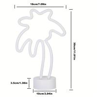 Luz De Neón De Palmera USB/pilas, Regalo De Cumpleaños Para Familia, Decoración De Verano Para Fiesta, Boda Y Bar/restaurantes - details 4