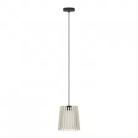 Lámpara Colgante Eglo Fattoria Madera 1xE27 Ø 20cm - 1